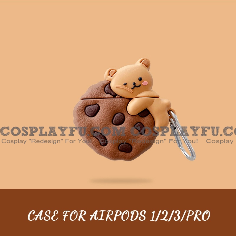 Cute Bear Cookies | Airpod Case | Silicone Case for Apple AirPods
